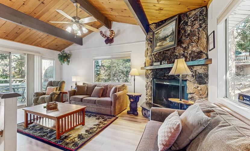 Mountainside Retreat w/ Fireplace, BBQ & Furnished Deck - Near Village