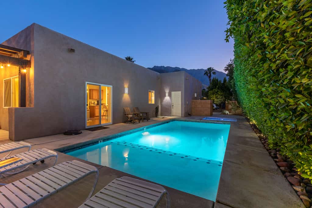 Only Inn Palm Springs -  private pool, spa, fire pit lounge, and al fresco dining.