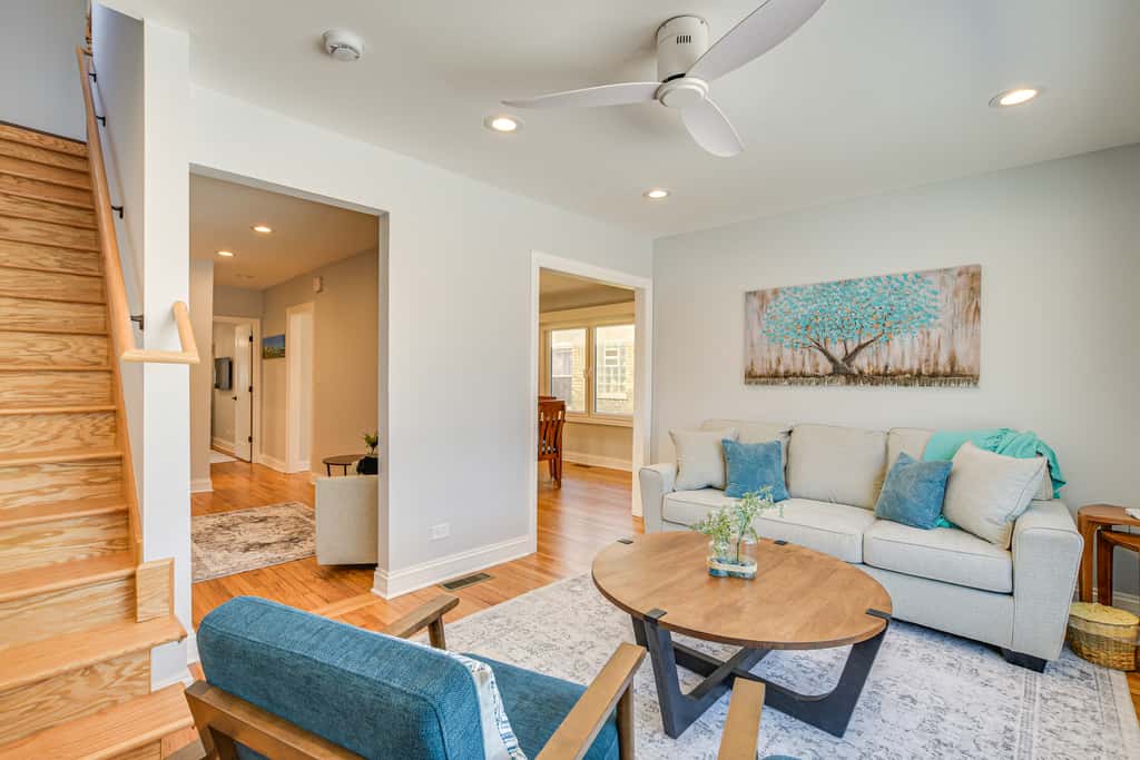 2 Mi to Northwestern: Updated Home w/ Game Room!