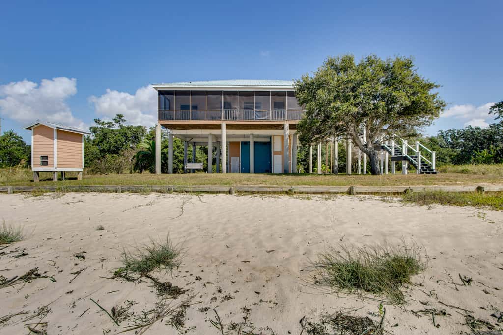 Private Beach & Views! Stilted Ocean Springs Home