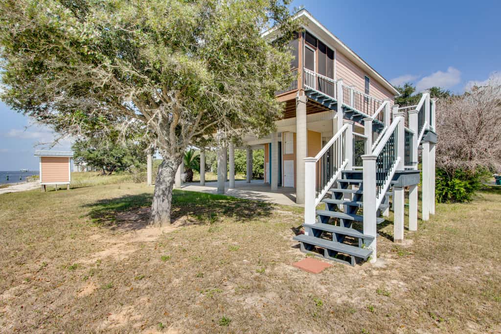 Private Beach & Views! Stilted Ocean Springs Home