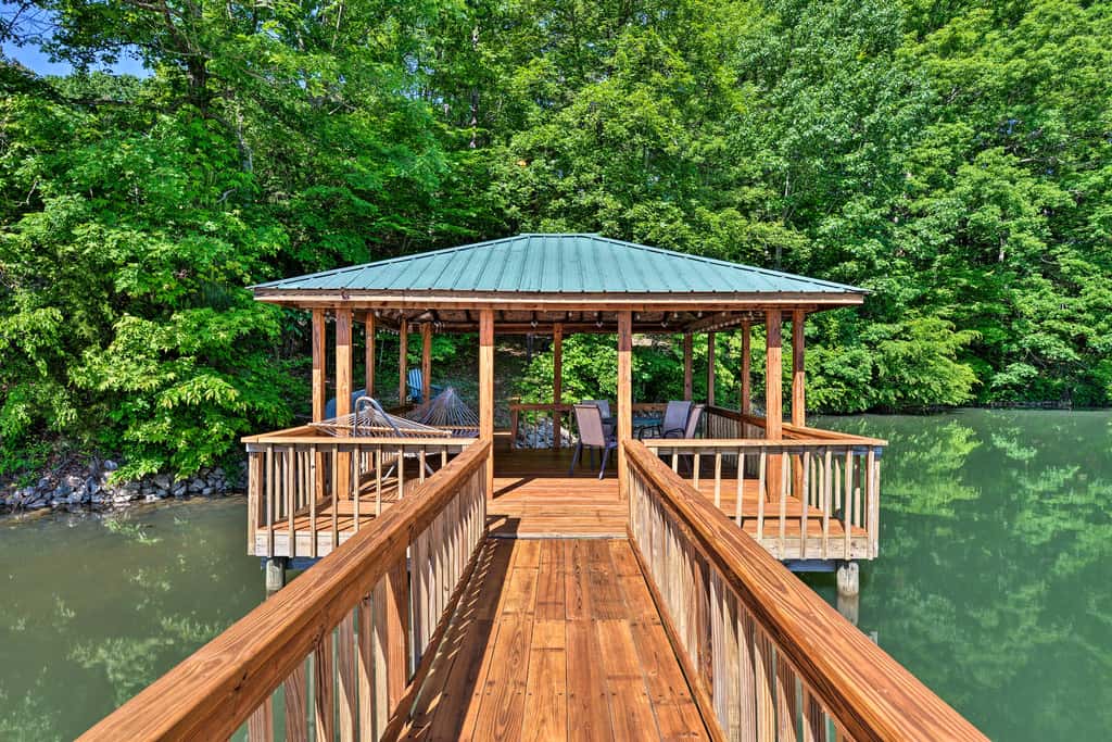 Dock & Pavilion! Lake Norman Retreat on Quiet Cove