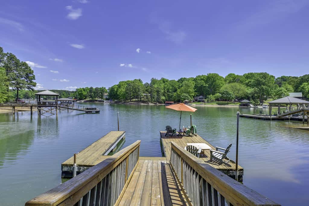 Dock & Pavilion! Lake Norman Retreat on Quiet Cove