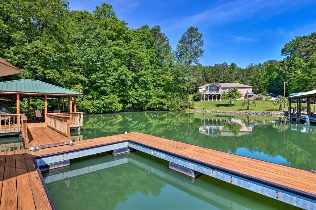 Dock & Pavilion! Lake Norman Retreat on Quiet Cove