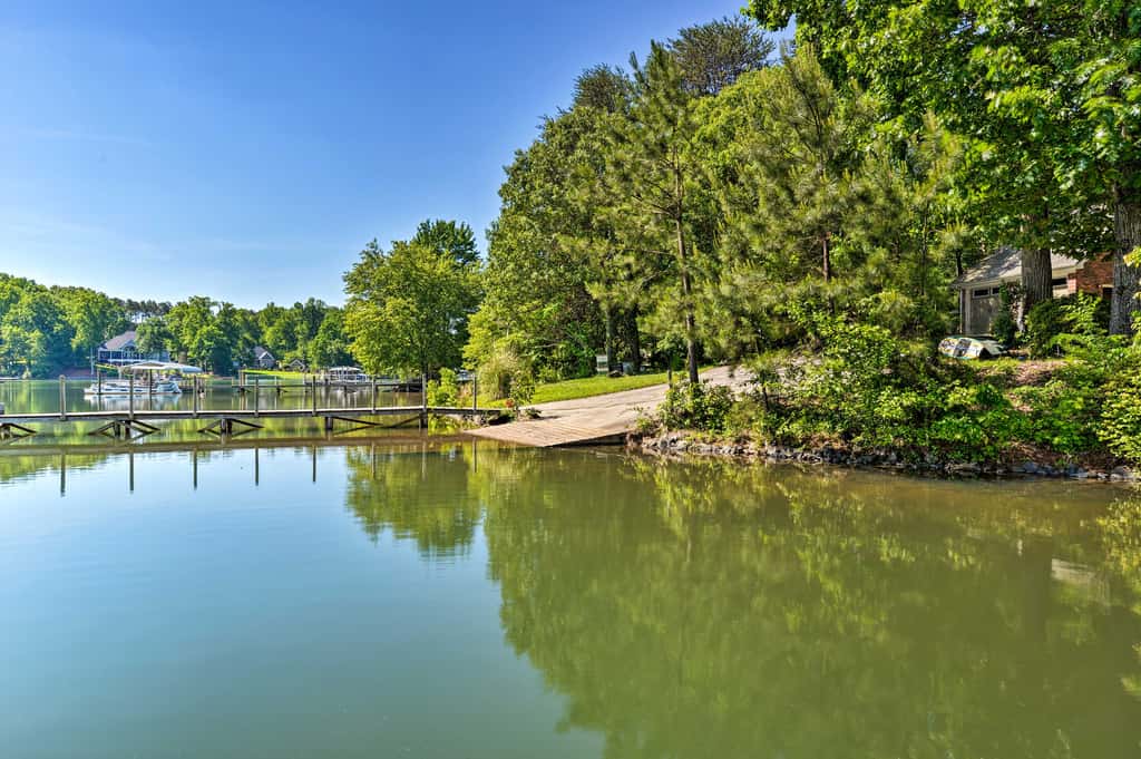 Dock & Pavilion! Lake Norman Retreat on Quiet Cove