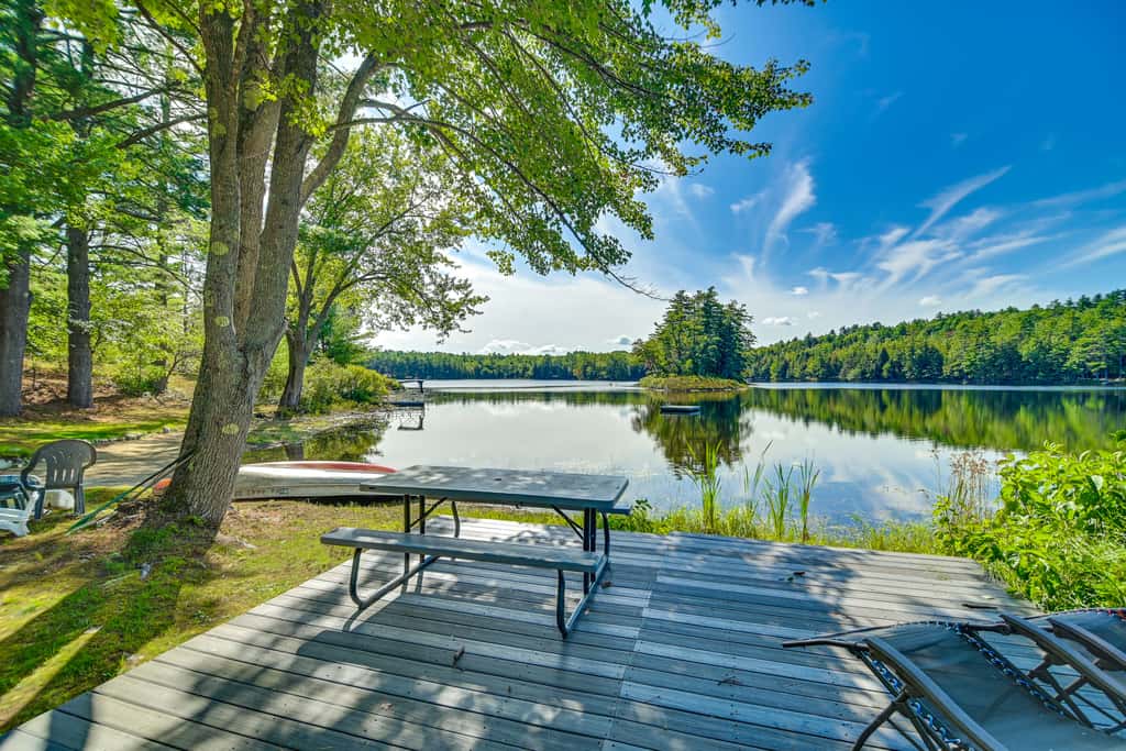 Waterfront Escape w/ Beach Access in Bridgton