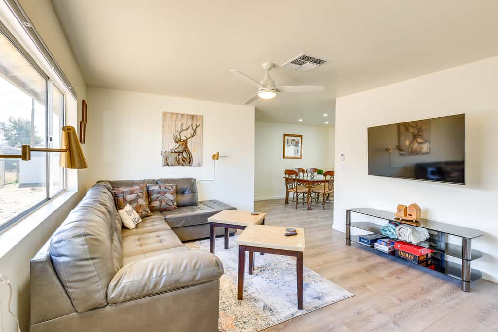 Kingman Vacation Rental w/ Yard + Fire Pit