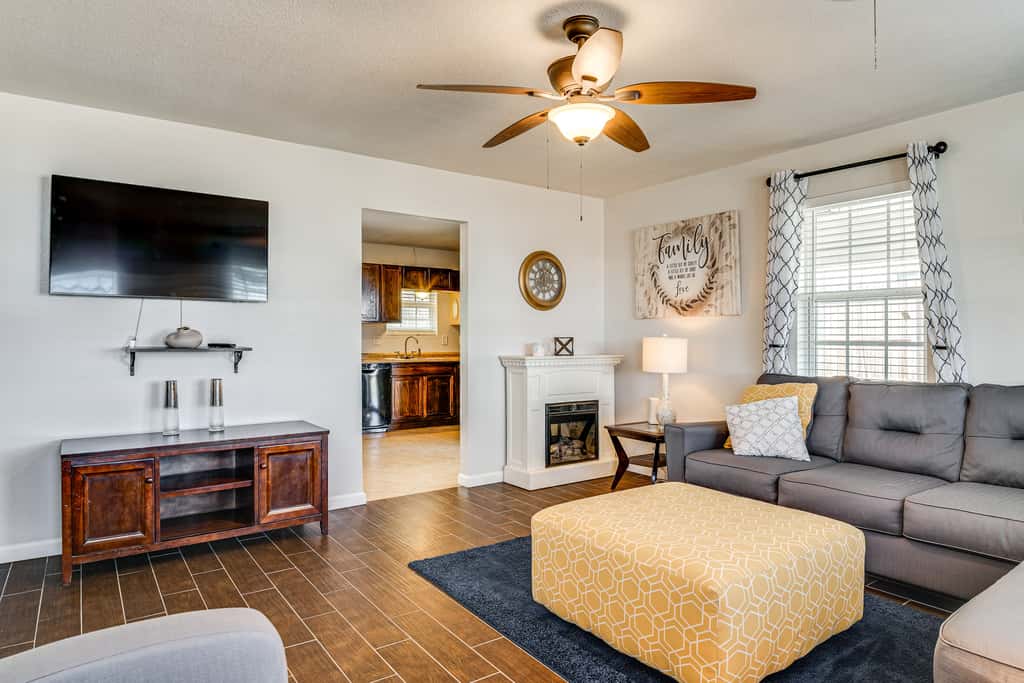 Walk to Town: Home w/ Yard in Brenham!