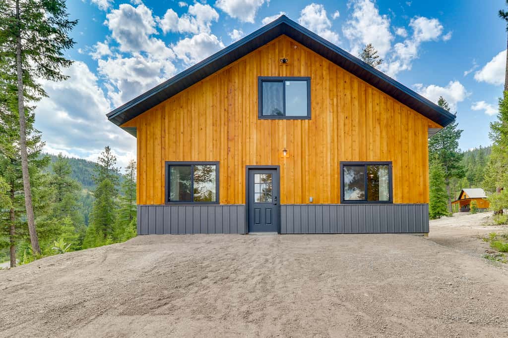 Modern Lakeside Cabin w/ Mountain Views & Hot Tub!