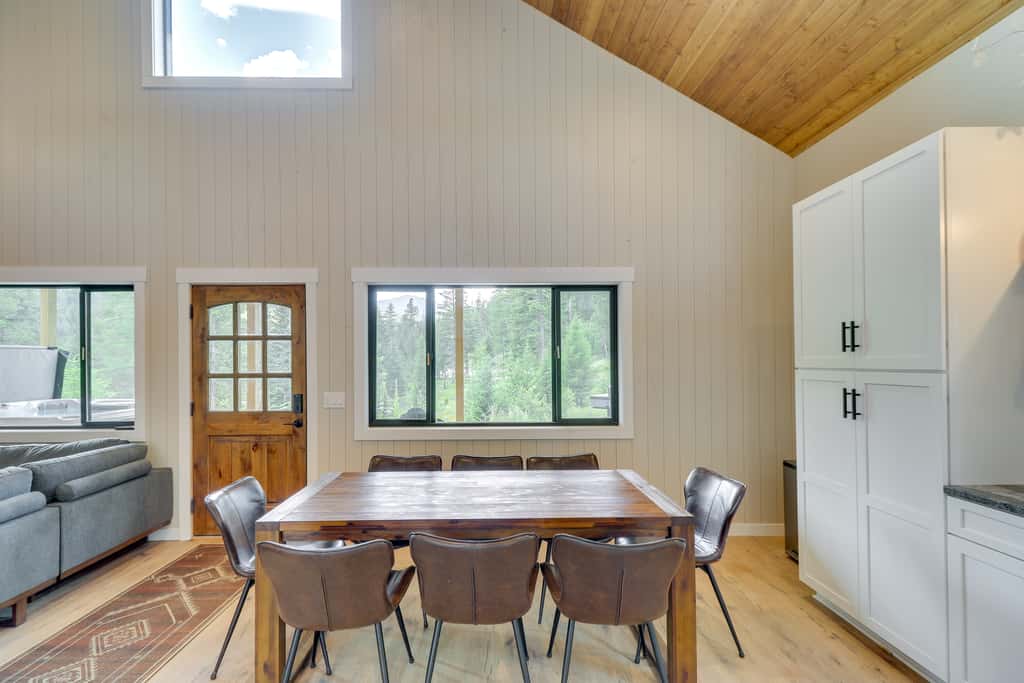 Modern Lakeside Cabin w/ Mountain Views & Hot Tub!
