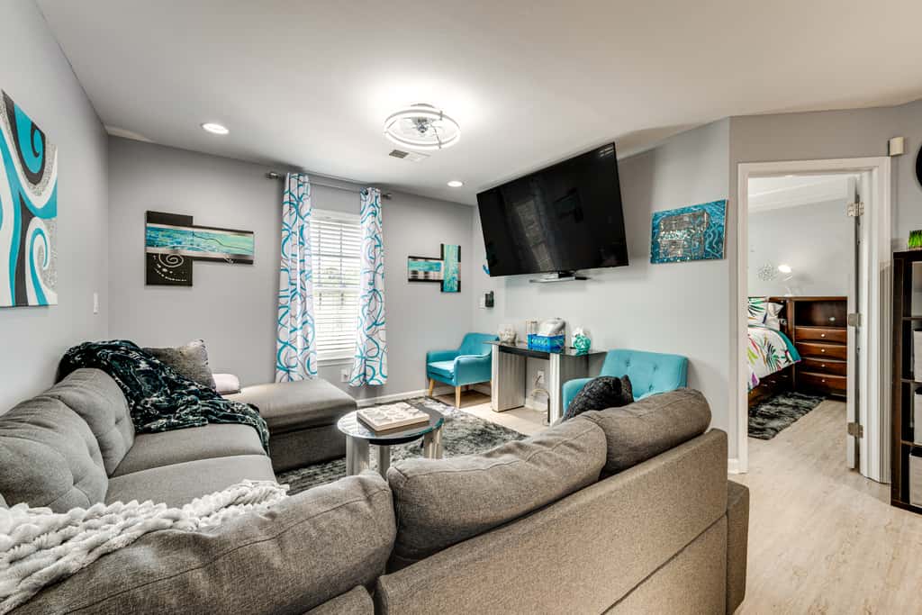 Near Speedway & Shops: Concord Apt w/ Shared Yard!
