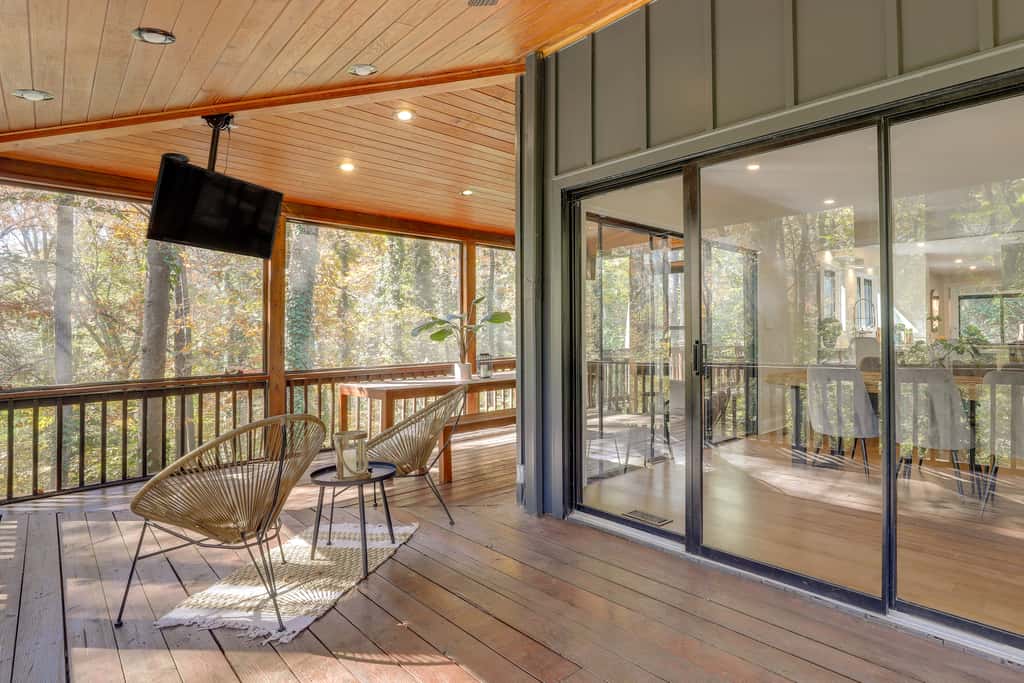 Mid-Century Modern Luxe Retreat w/ Hot Tub & Decks