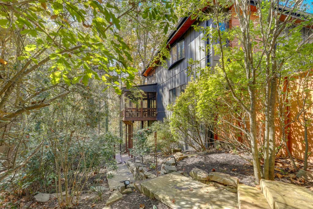 Mid-Century Modern Luxe Retreat w/ Hot Tub & Decks