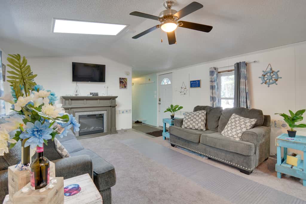 Houghton Lake Area Home w/ Fire Pit & Yard!