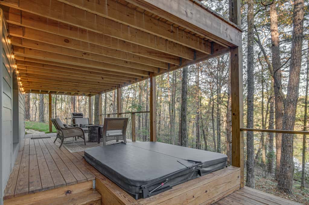 Waterfront Home w/ 3 Decks, Fire Pits and Hot Tub!