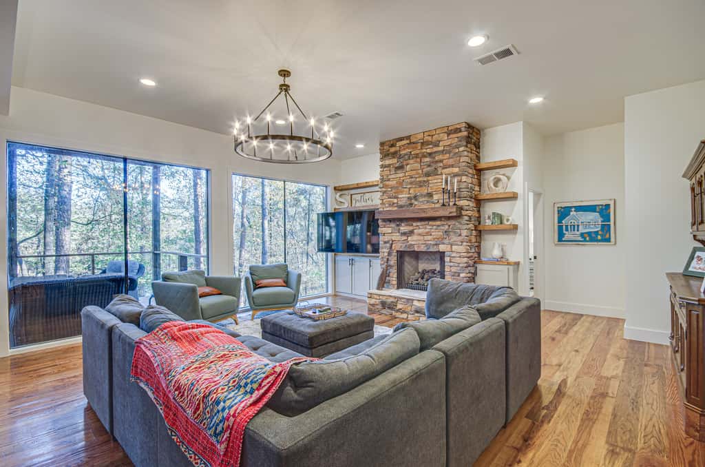 Waterfront Home w/ 3 Decks, Fire Pits and Hot Tub!