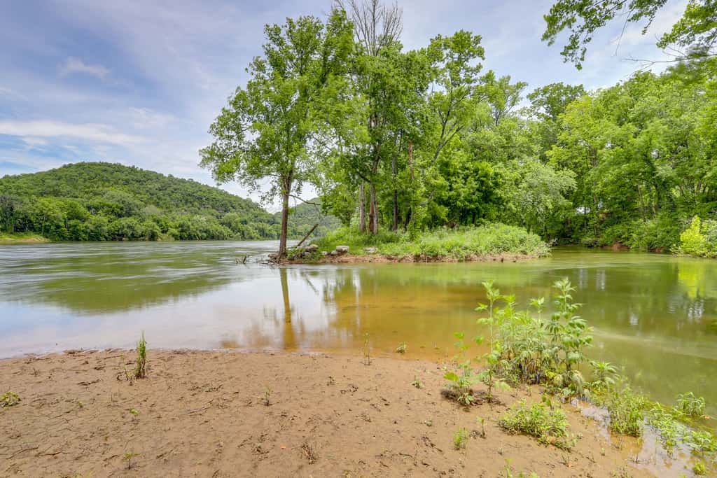 River Access & Private Deck: Mountain View Retreat