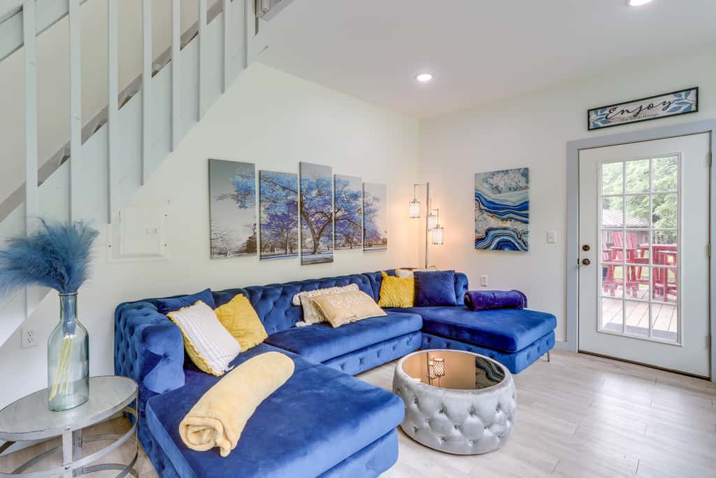 River Access & Private Deck: Mountain View Retreat