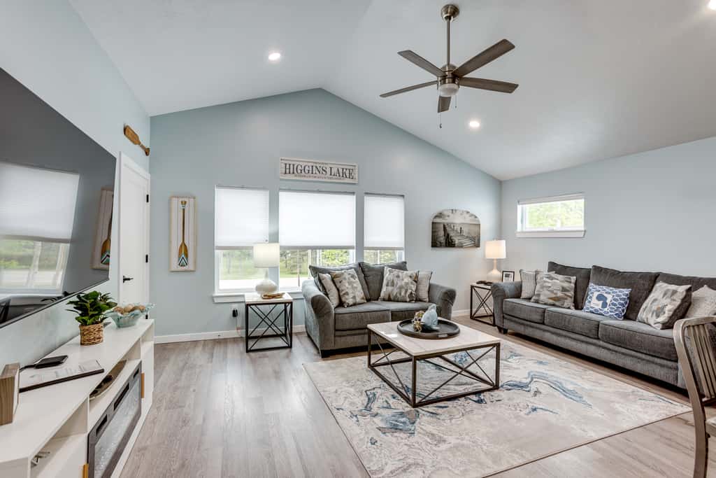 Pet-Friendly Higgins Lake Home w/ Fire Pit