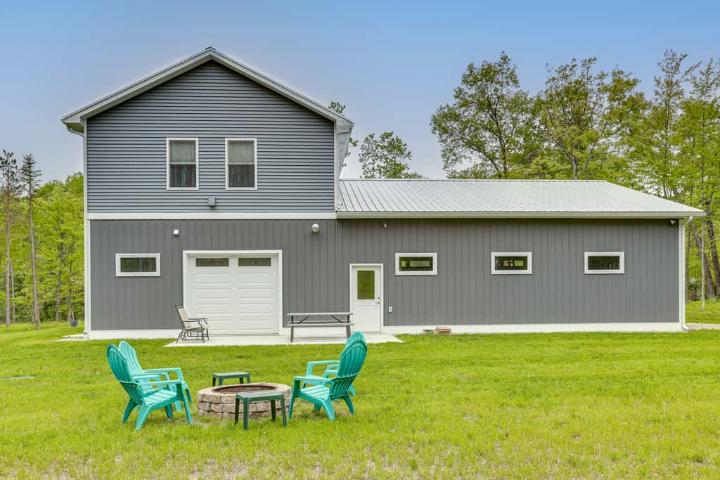 Pet-Friendly Higgins Lake Home w/ Fire Pit