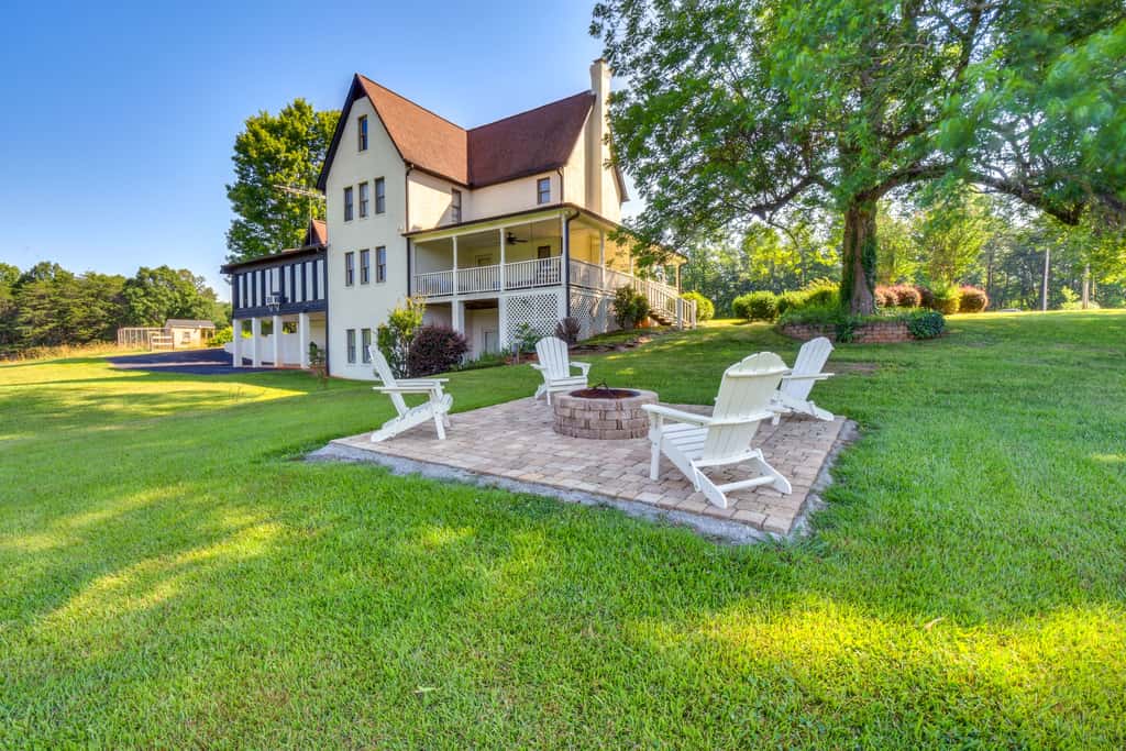 Home w/ Fire Pit on 27 Acres in Walhalla!