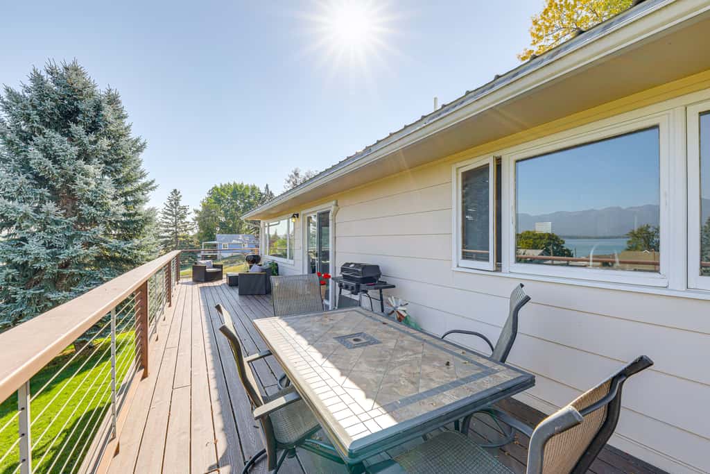 Hot Tub, Views & Private Dock: Polson Haven!
