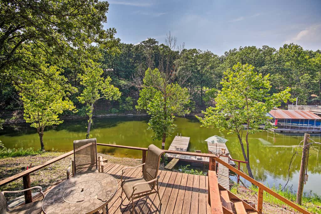 Private Fishing Dock: Grand Lake Home