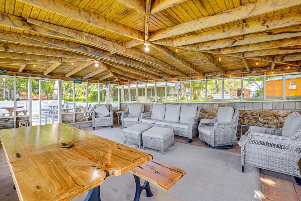 Lakefront Brownwood Home w/ Private Boat Dock