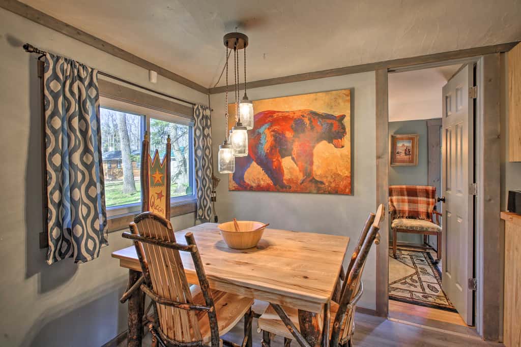 'Work, Play & Get Away Cabin' Near Higgins Lake!
