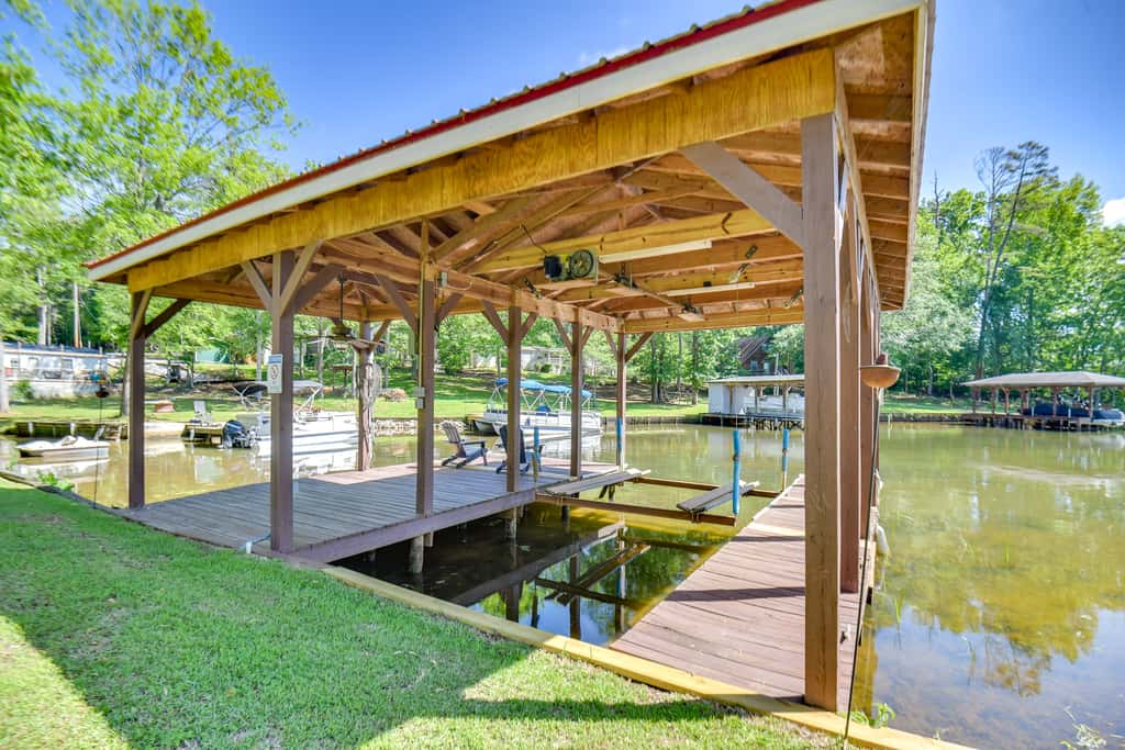 Private Dock: Pet-Friendly Home on Lake Sinclair