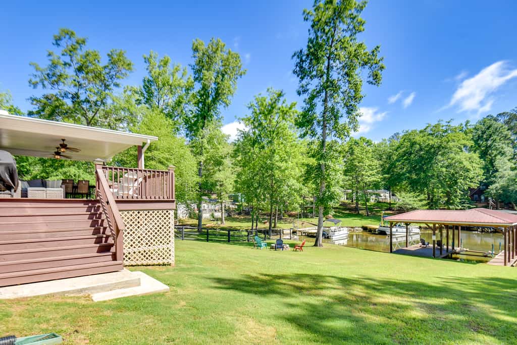 Private Dock: Pet-Friendly Home on Lake Sinclair
