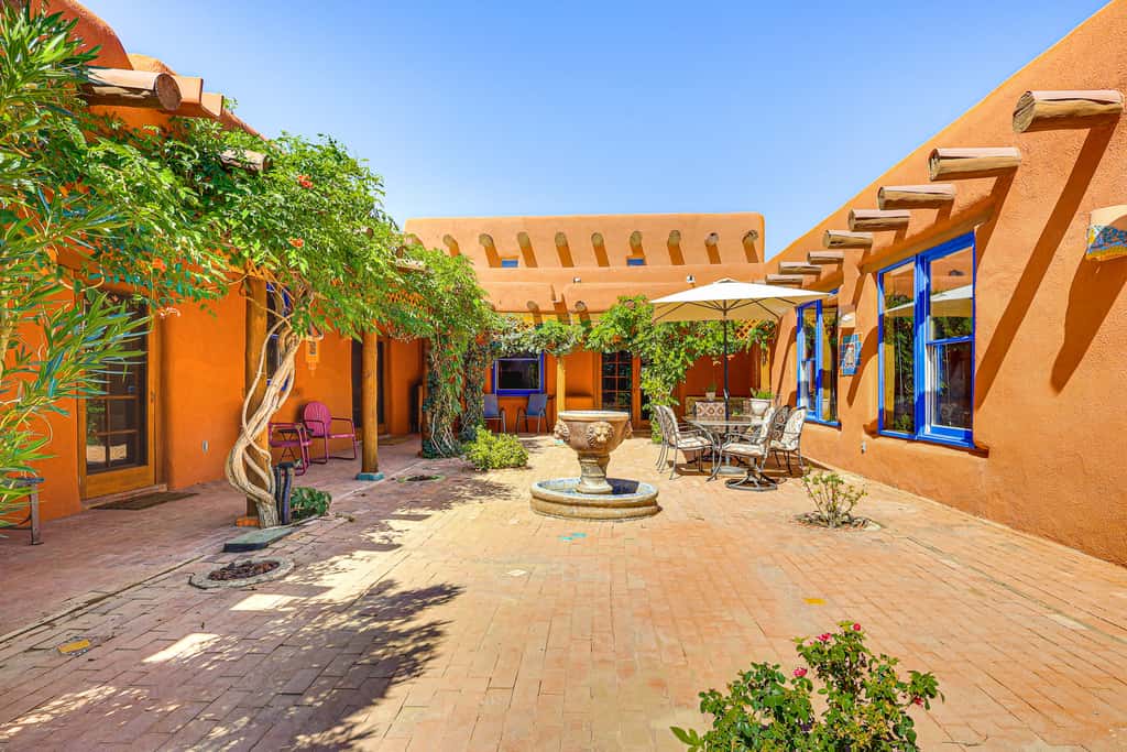 Las Cruces Santa Fe-Style Adobe Home on 6 Acres!