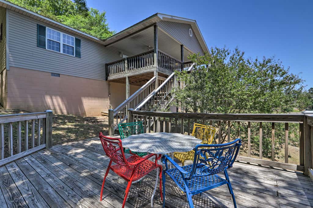 House w/ Dock + Slide Situated on Lake Sinclair!