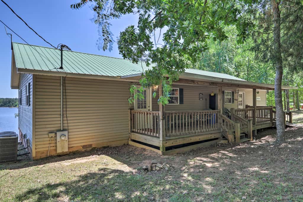 House w/ Dock + Slide Situated on Lake Sinclair!