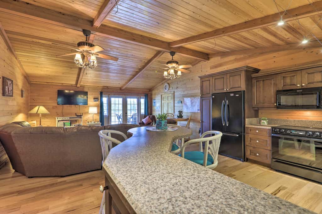 House w/ Dock + Slide Situated on Lake Sinclair!