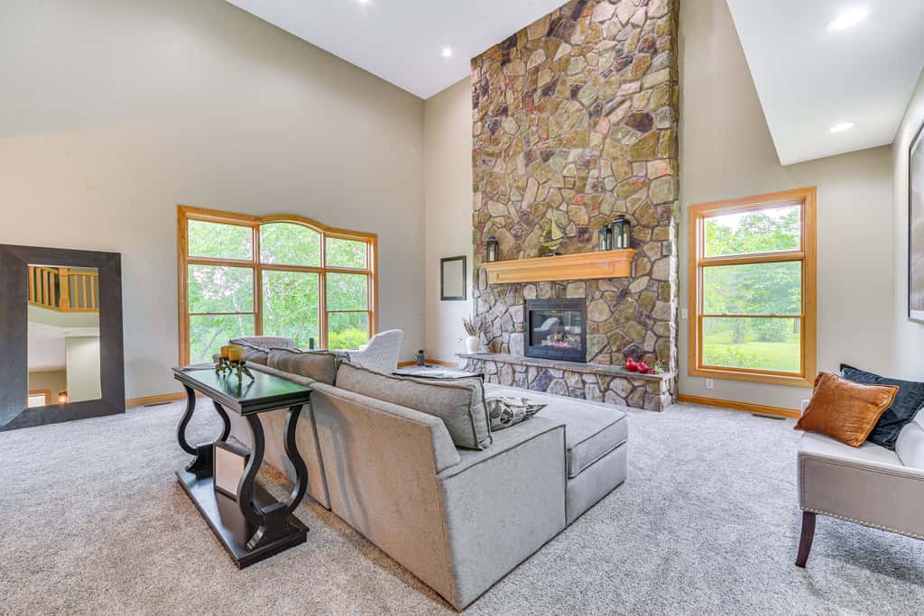 Riverfront Bliss in Rice Lake: Deck, Grill & Hike!