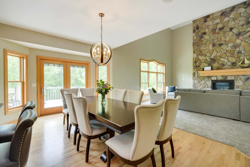Riverfront Bliss in Rice Lake: Deck, Grill & Hike!