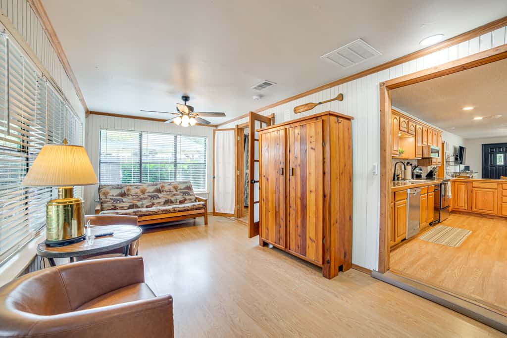Spacious Deck: Waterfront Home in Gun Barrel City!