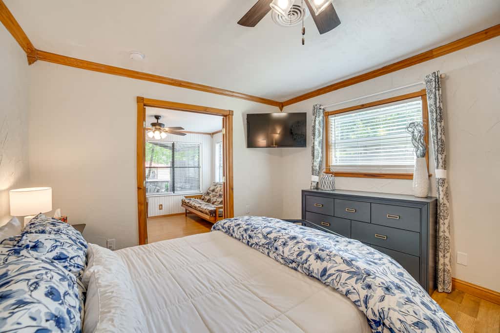 Spacious Deck: Waterfront Home in Gun Barrel City!