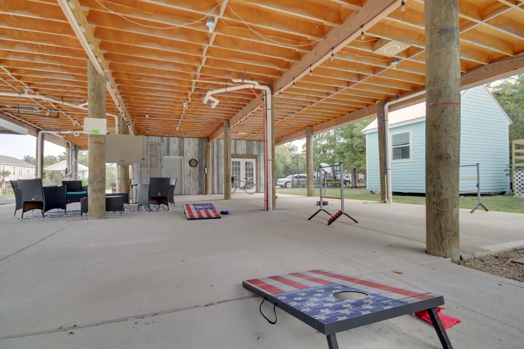 Sunny Waveland Home Rental w/ Pool: Walk to Beach!