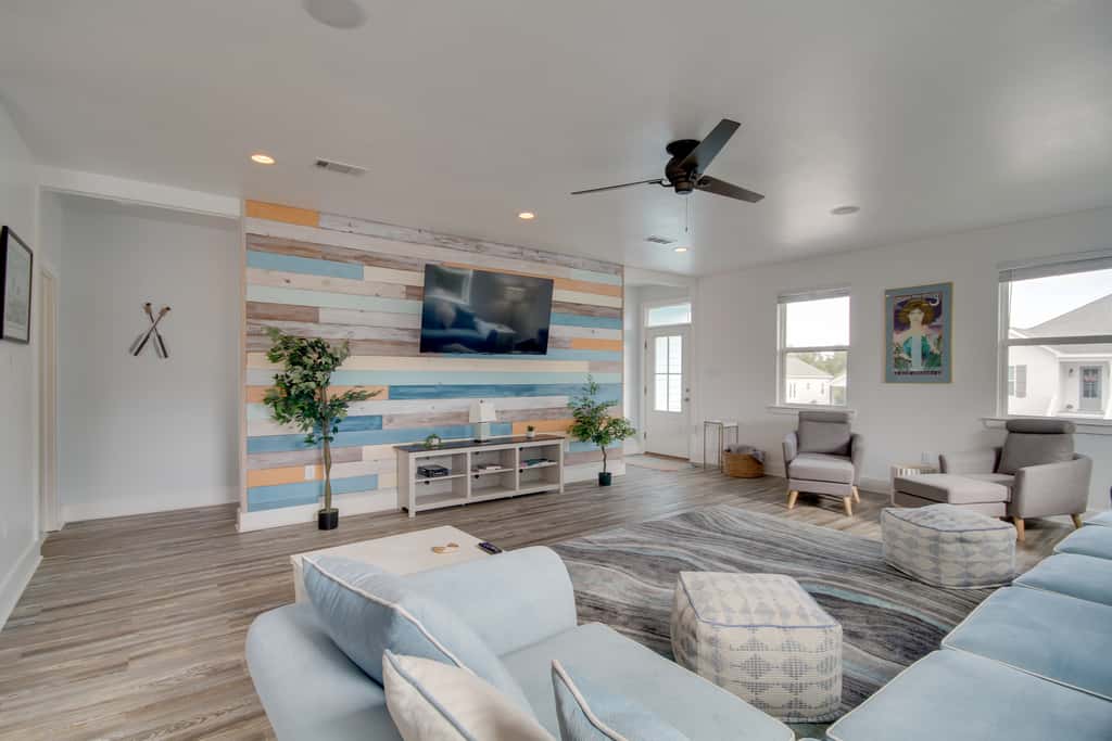 Sunny Waveland Home Rental w/ Pool: Walk to Beach!