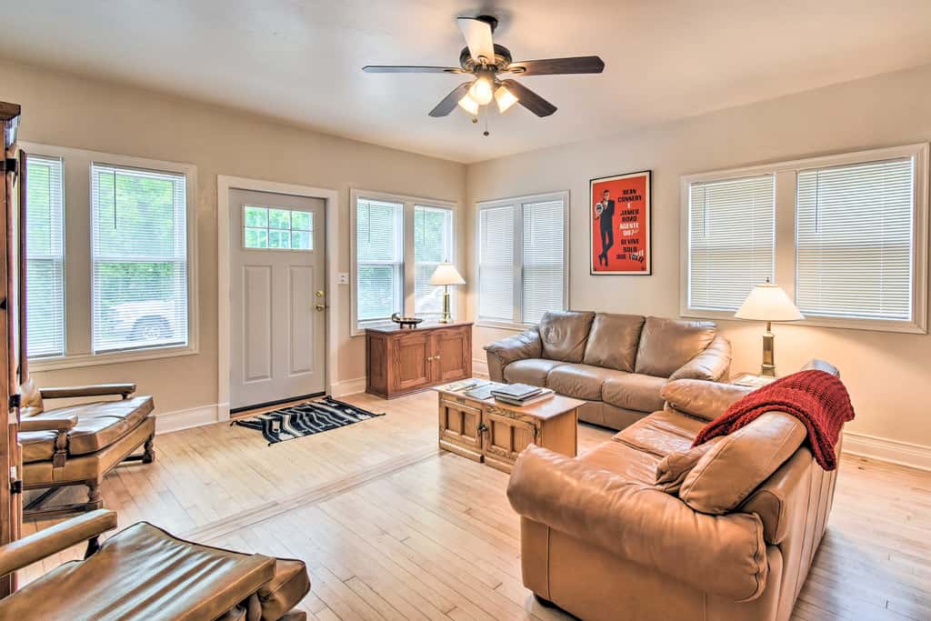 Walkable Lake Elkhart Apt: Dine, Shop, Swim!