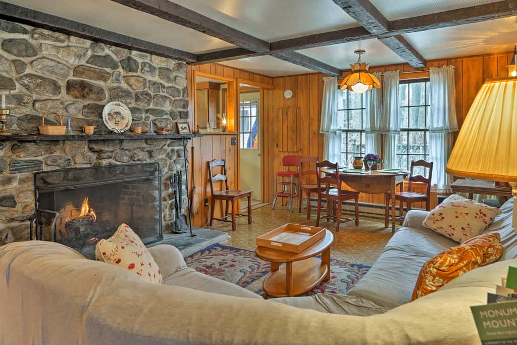 East Otis Reservoir Cabin w/ Porch - Walk to Lake!