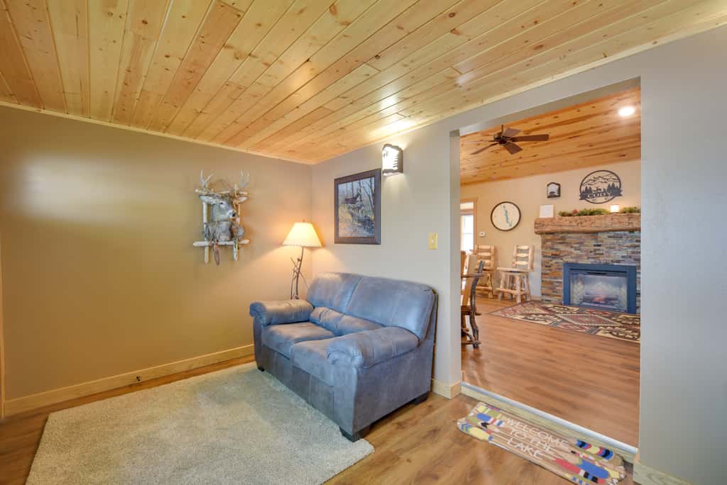 Pet Friendly  w/ Private Dock - Steps to Rice Lake