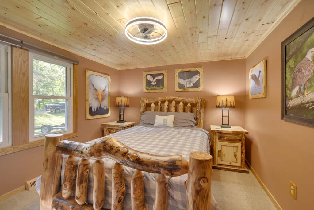 Pet Friendly  w/ Private Dock - Steps to Rice Lake