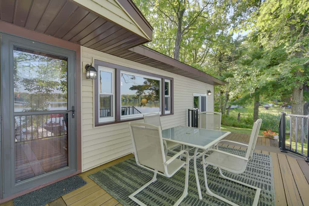 Pet Friendly  w/ Private Dock - Steps to Rice Lake