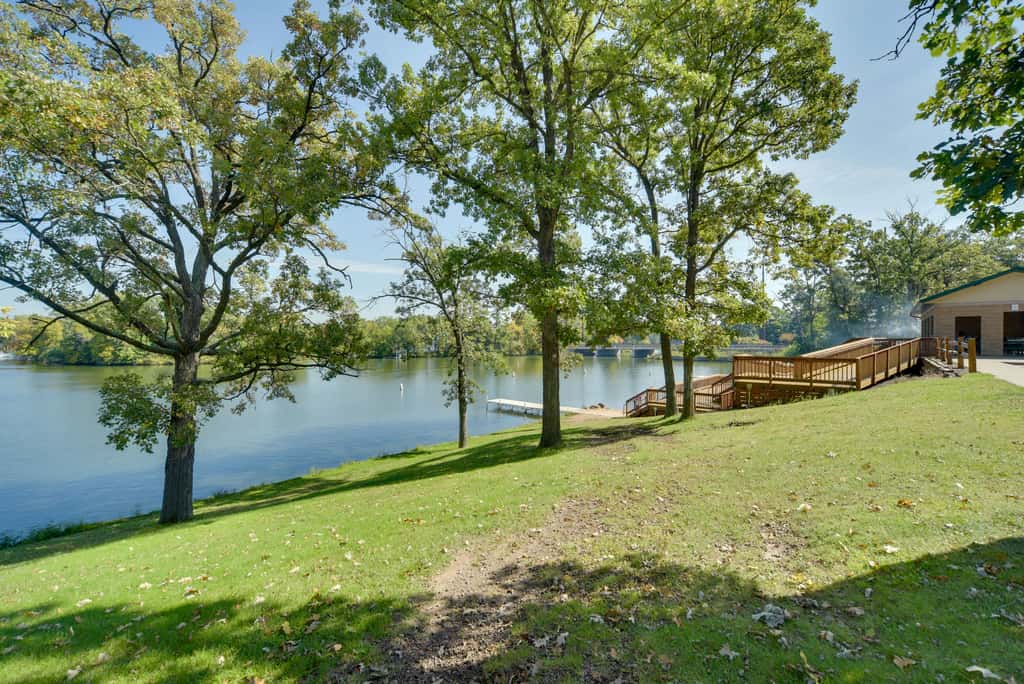 Pet Friendly  w/ Private Dock - Steps to Rice Lake