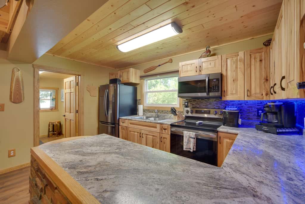 Pet Friendly  w/ Private Dock - Steps to Rice Lake