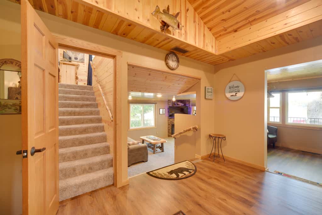 Pet Friendly  w/ Private Dock - Steps to Rice Lake