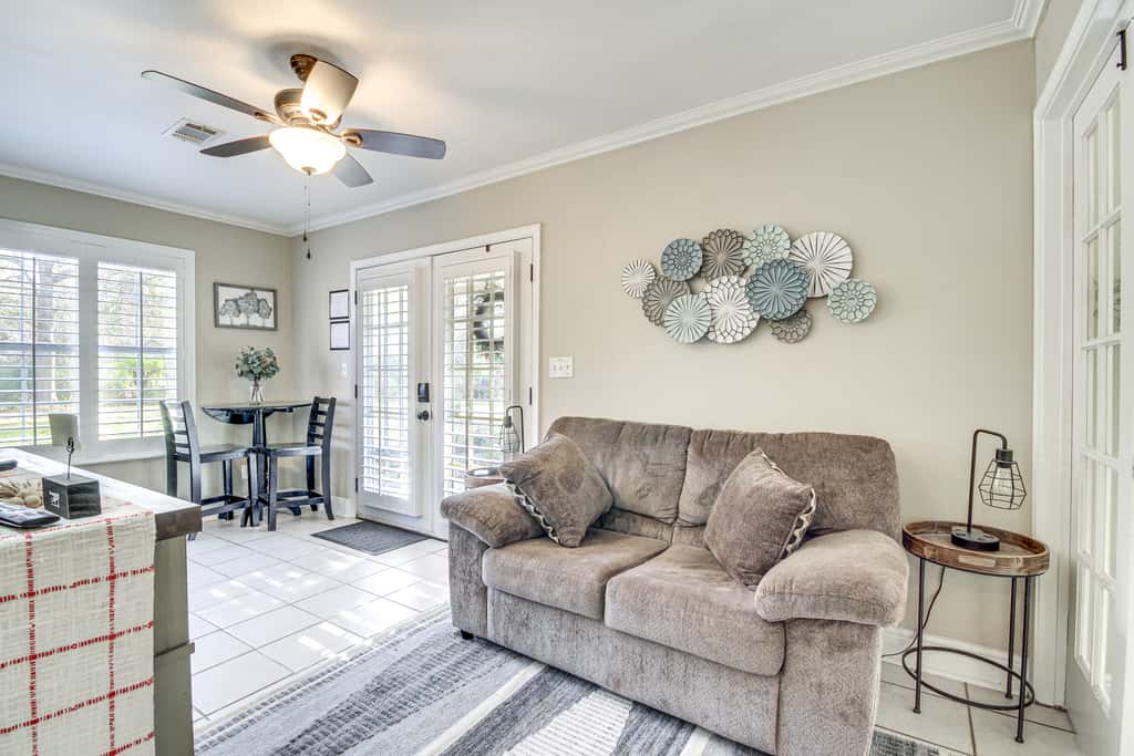 Walk to Beach: Waveland Retreat w/ Yard!